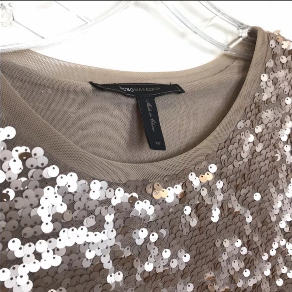 bcbgmaxazria Sequin Marta Holiday Cocktail Dress - Picture 3 of 7